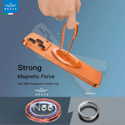 BRAVE MagGrip 3-in-1 Magnetic Phone Grip & Kickstand -Cosmic Orange product image
