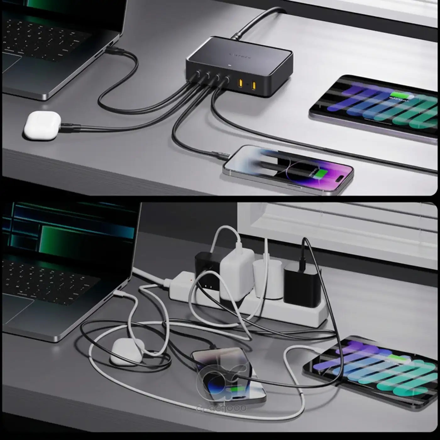 VOLTME Revo 240W 6-Port GaN Desktop Power Station Black additional product image