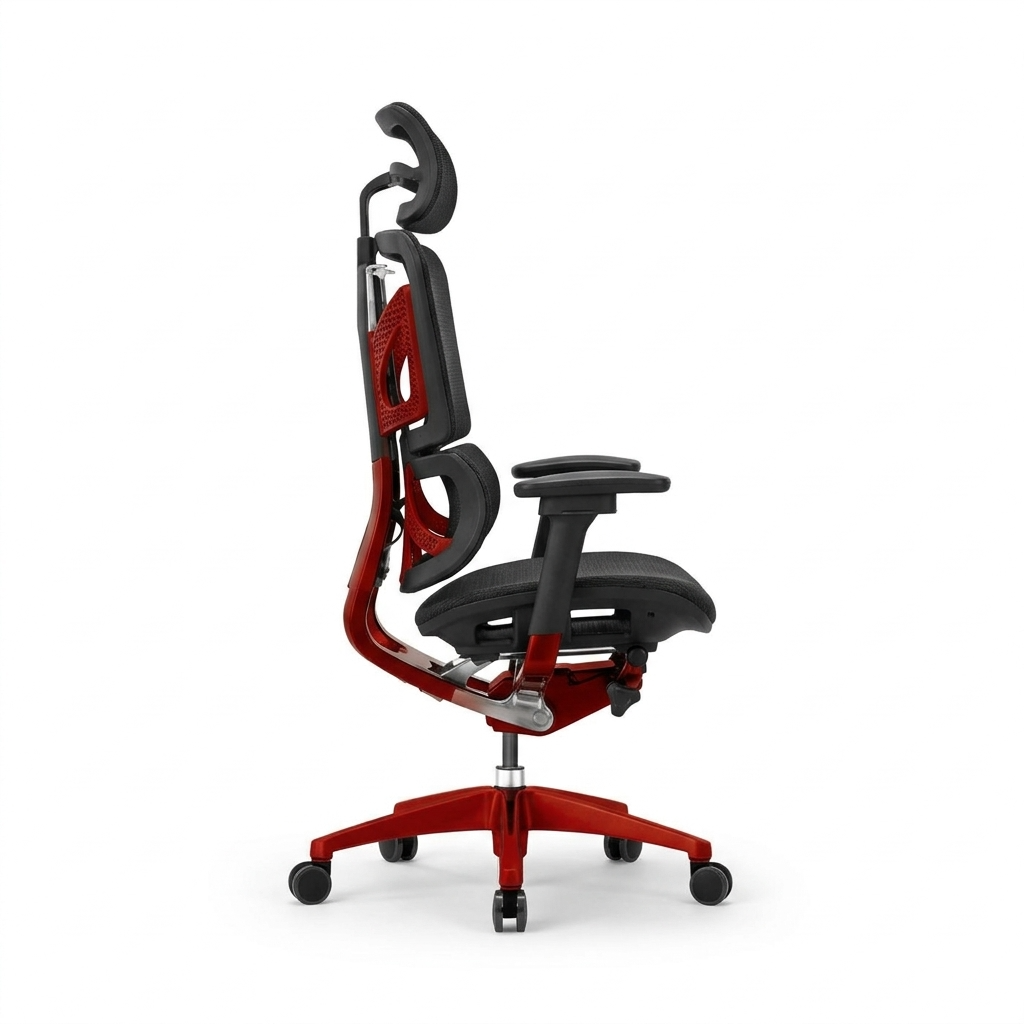 GAMVITY Ergonomic Mesh Office Chair Red Aluminum Alloy additional product image