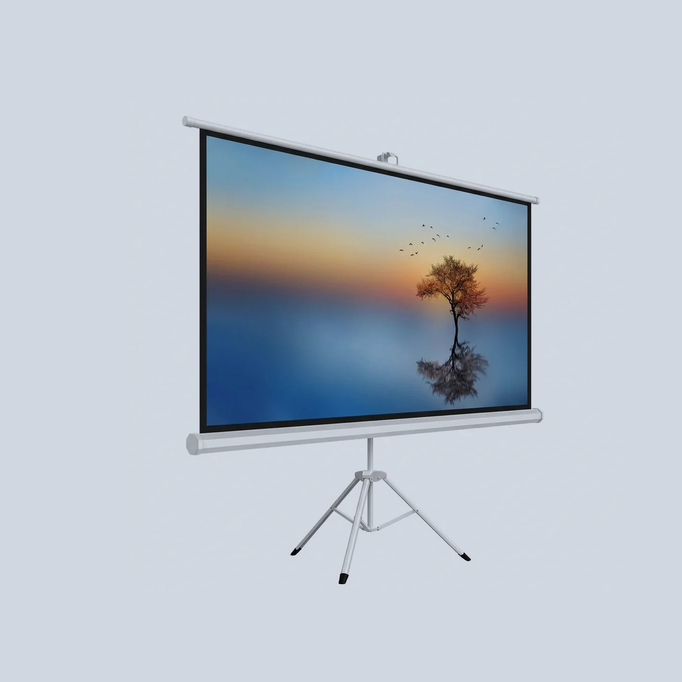 Gamvity 120-inch Tripod Projector Screen 4 3 Aspect Ratio Matte White product photo
