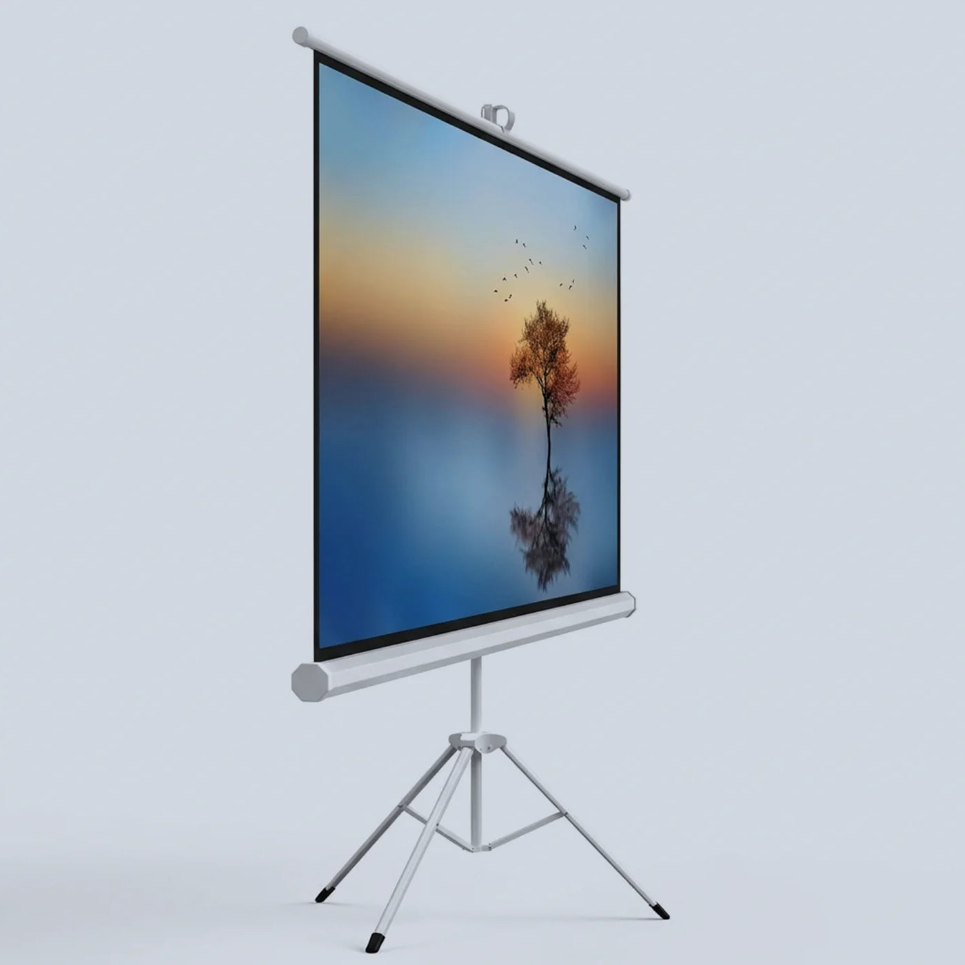 Gamvity 120-inch Tripod Projector Screen 4 3 Aspect Ratio Matte White product image