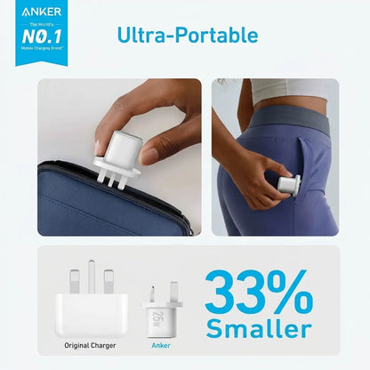 Anker 25W Compact Charger with USB-C Cable White product photo