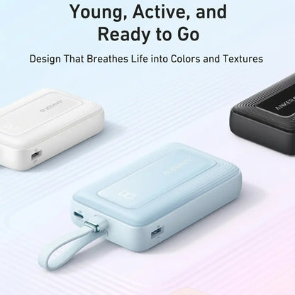 Anker Zolo Power Bank 20000mAh with Built-in USB-C Cable White additional product image