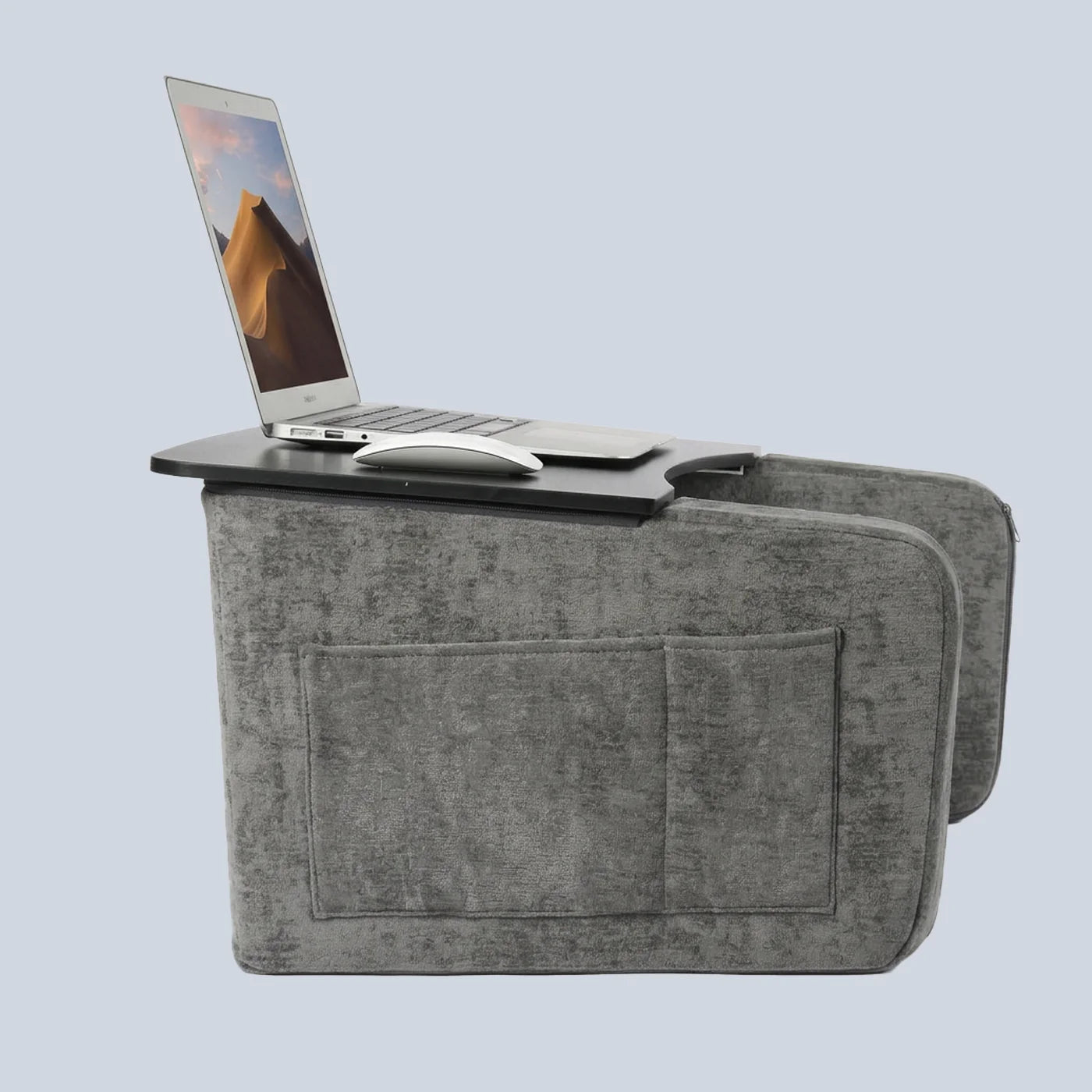 Gamvity Wooden Lap Desk - Dark Grey + Black Wood product photo