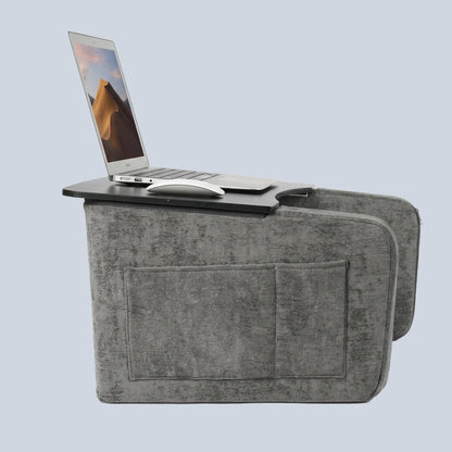 Gamvity Wooden Lap Desk - Dark Grey + Black Wood product photo