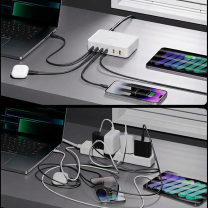 VOLTME Revo 240W 6-Port GaN Desktop Power Station White product image