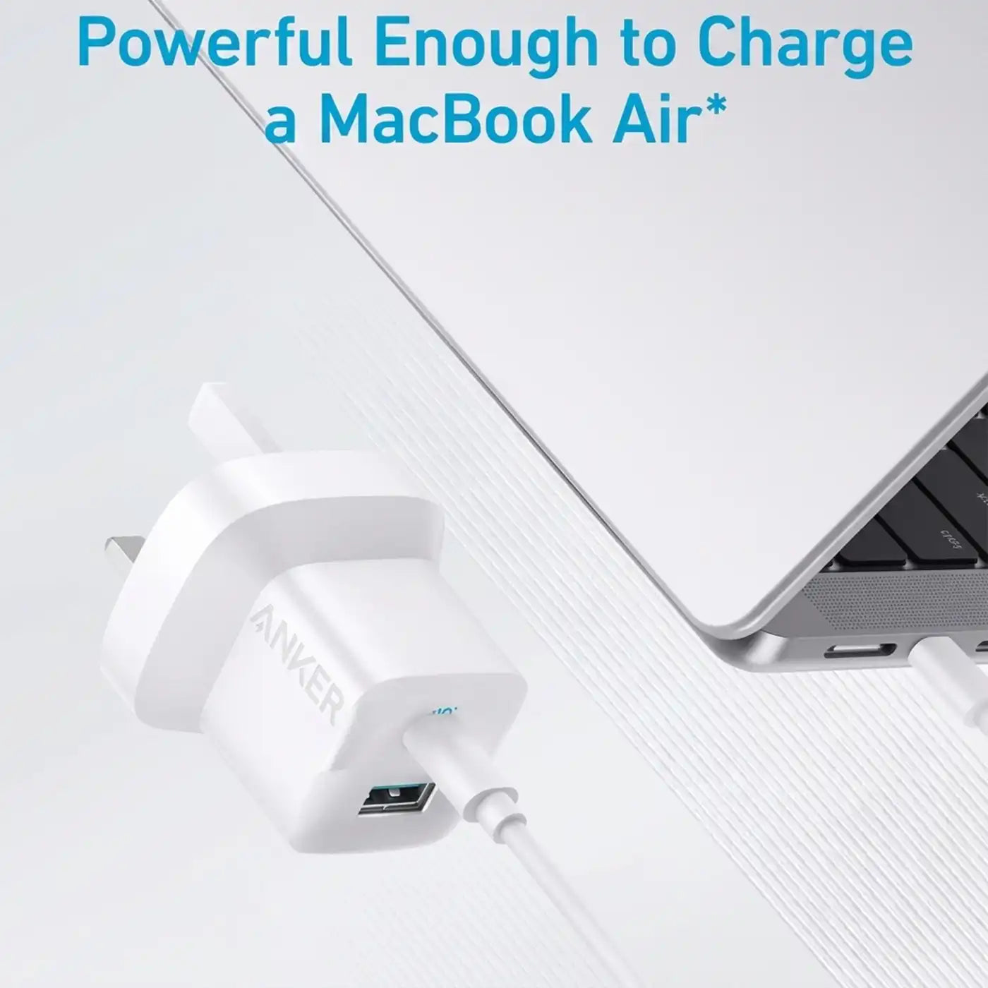 Anker 323 Charger with 33W USB C to Lightning Cable 3 FT - White product photo