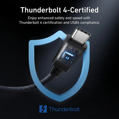 Anker USB C to C Thunderbolt 4 Cable 3 ft Black additional product image