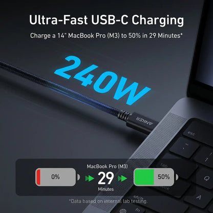 Anker USB C to C Thunderbolt 4 Cable 3 ft Black product image
