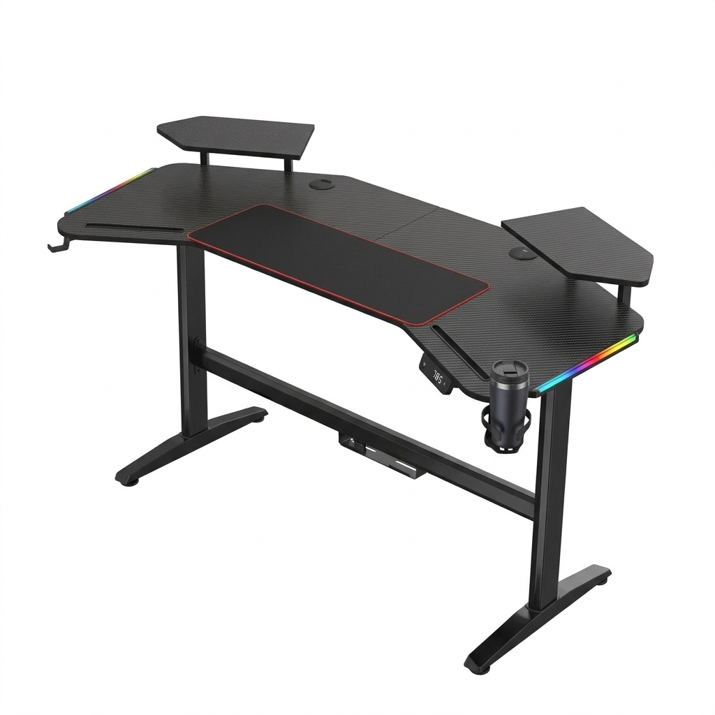Gamvity Electric Height Adjustable Gaming Desk - Black additional product image