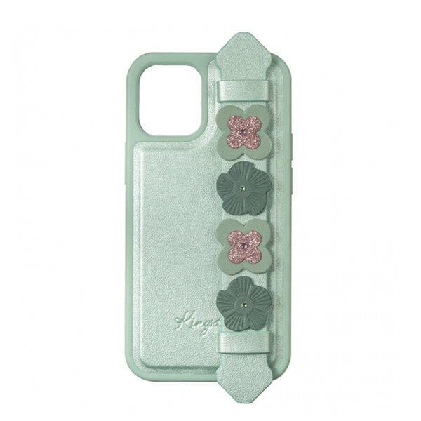 Kingxbar iPhone 12 Pro Max Sweet Series Decorated Swarovski Crystals Case Green