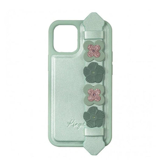 Kingxbar iPhone 12 Pro Max Sweet Series Decorated Swarovski Crystals Case Green