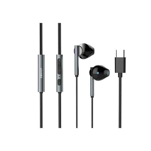 Levore Wired earphones with TYPE-C Connector - Black