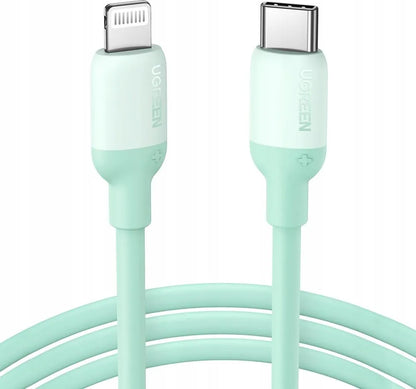 Ugreen fast charging cable USB Type C - Lightning green product photo