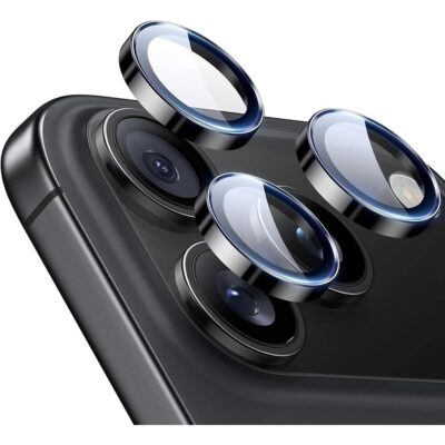 ESR iPhone 14 15 16 17 Pro & Pro Max Armorite Camera Lens Protector Black