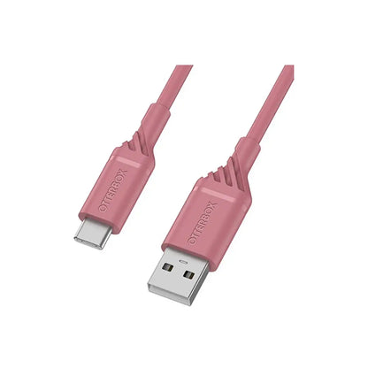 OtterBox Reinforced USB-A to USB-C Cable 1M - Matte pink