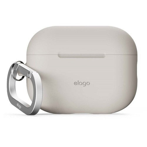 Luger Silicone Hanging Case Compatible with AirPods Pro 3 - Stone Color