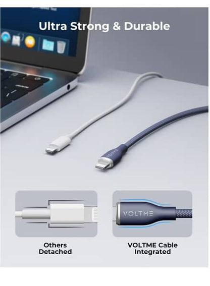 Voltme PowerLink RUGG Fast Charge Cable TYPE-C TO iPhone 3A 30W Edition PURPLE