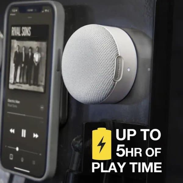 Scosche BoomCan Portable Magnetic Wireless Speaker White product photo