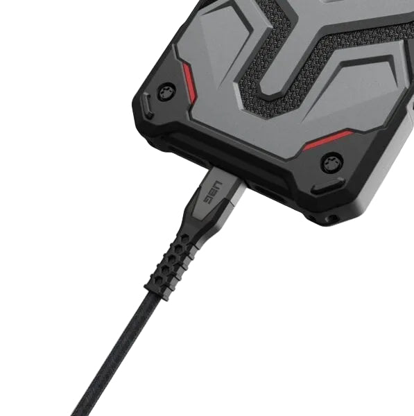 UAG USBC-USBC 1 5m Rugged Kevlar Cable Black Grey product photo