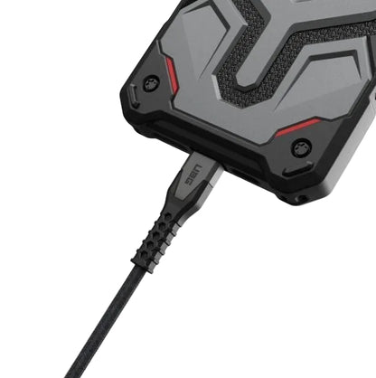 UAG USBC-USBC 1 5m Rugged Kevlar Cable Black Grey product photo