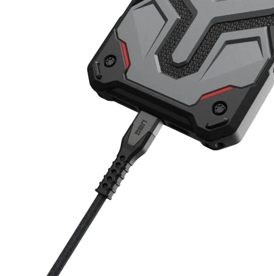 UAG USBC-USBC 1 5m Rugged Kevlar Cable Black Grey product photo