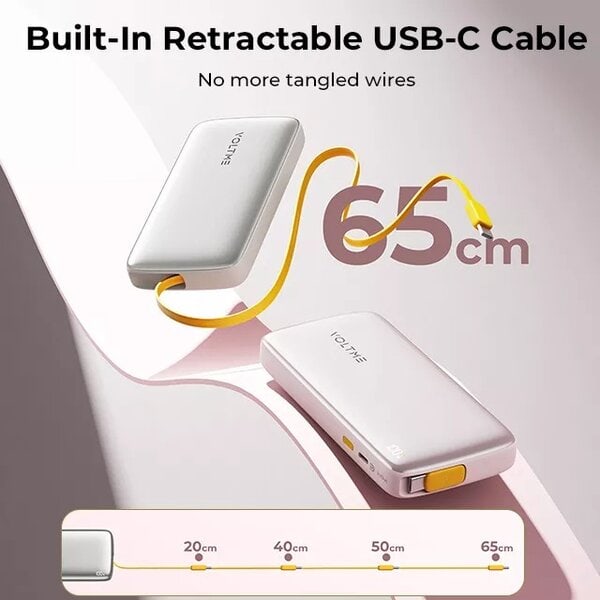 Voltme Hypercore 10K Rollz Power Bank 30W Fast PD -Gray product photo