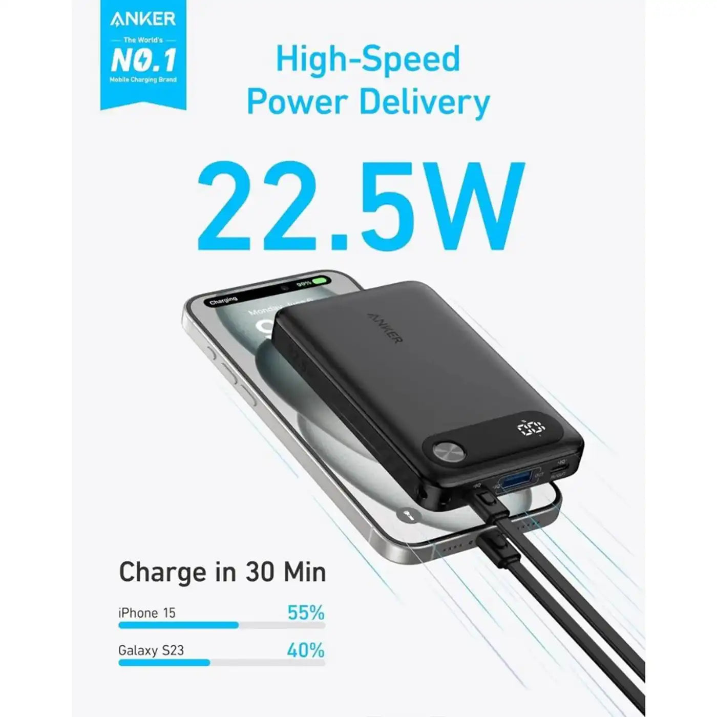 Anker Power Bank 22 5W 10000mAh Black product photo