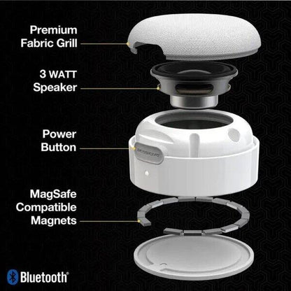 Scosche BoomCan Portable Magnetic Wireless Speaker White additional product image