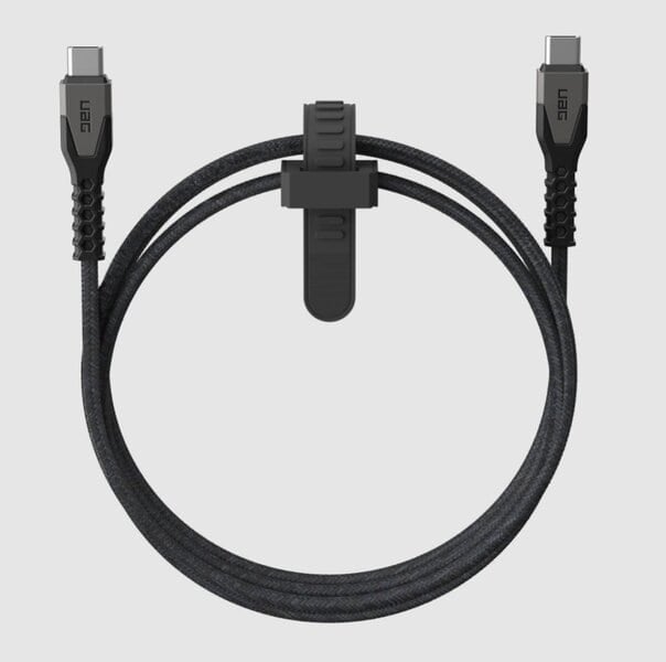 UAG USBC-USBC 1 5m Rugged Kevlar Cable Black Grey product photo