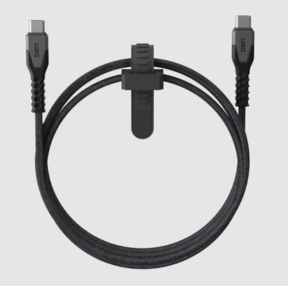 UAG USBC-USBC 1 5m Rugged Kevlar Cable Black Grey product photo