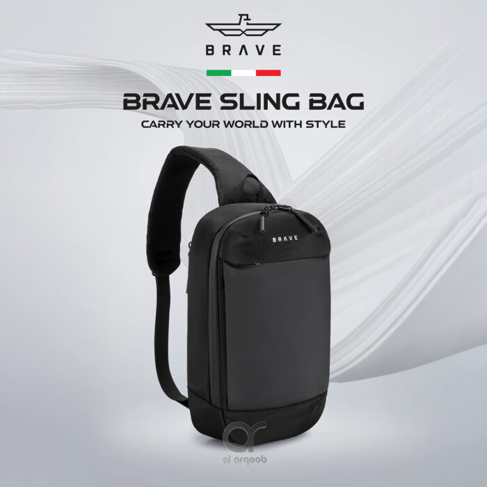Brave BTP-07 Sling Bag Portable Gadget Storage for Travel - Black product photo