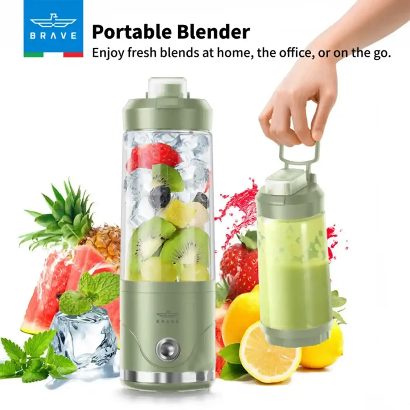 BRAVE Blendo Portable Blender 650ml Green product photo