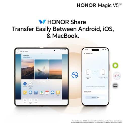 Honor Magic V5 5G Phone 7 95" 512GB -Dawn Gold product image