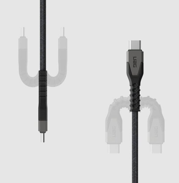 UAG USBC-USBC 1 5m Rugged Kevlar Cable Black Grey additional product image