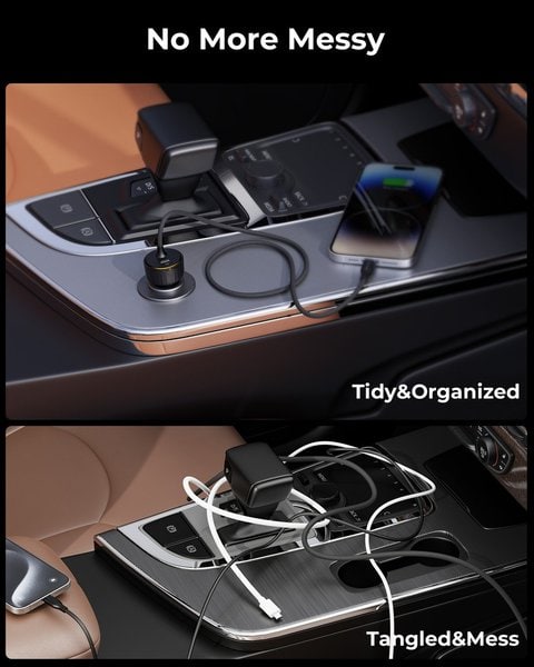 Voltme Cazo Series Car Charger Cazo 57W L-C with Magnetic Cable product image