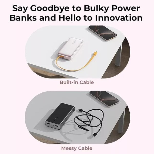 Voltme Hypercore 10K Rollz Power Bank 30W Fast PD -Gray product image