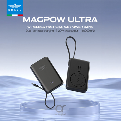 Brave Magpow 10000mAh Magnetic Wireless Power Bank product photo