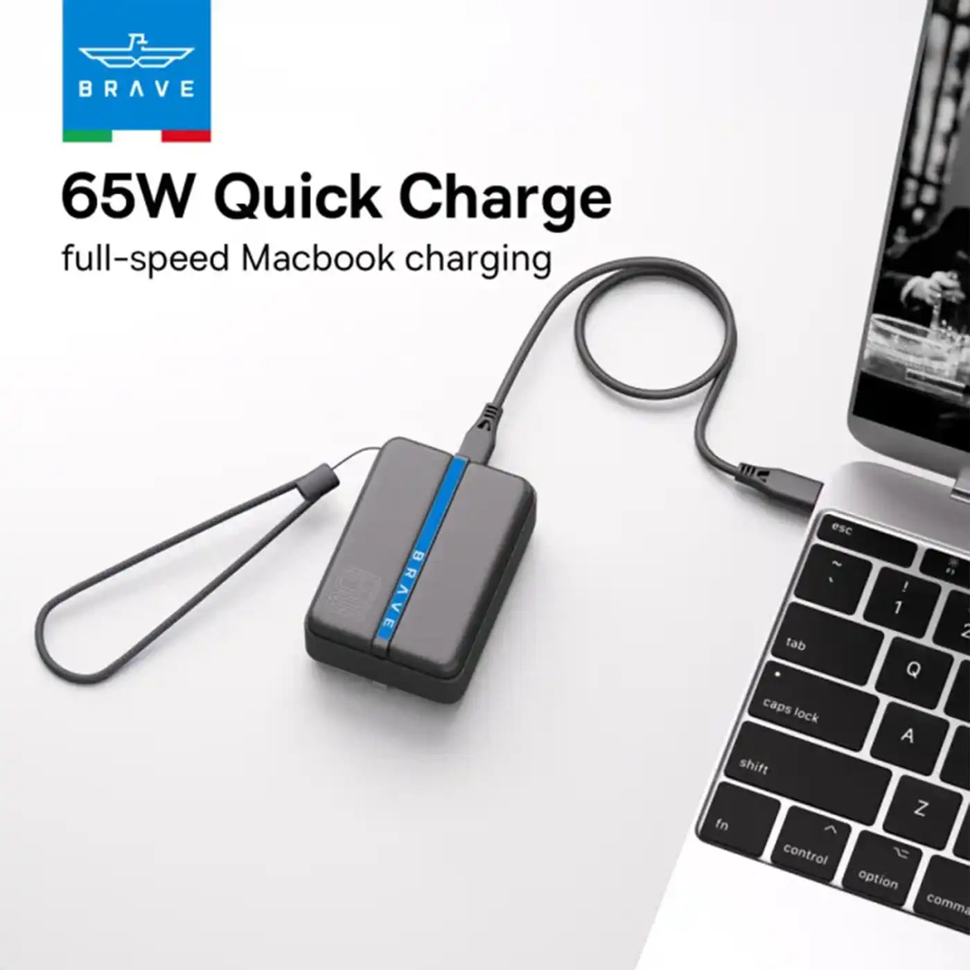BRAVE BP-28 Thunder Charge 20000mAh 65W Power Bank Grey Black additional product image