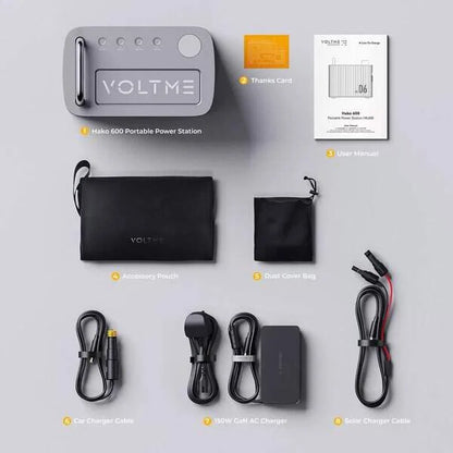 Voltme Hako 600 Power Station Navy Blue power bank product image