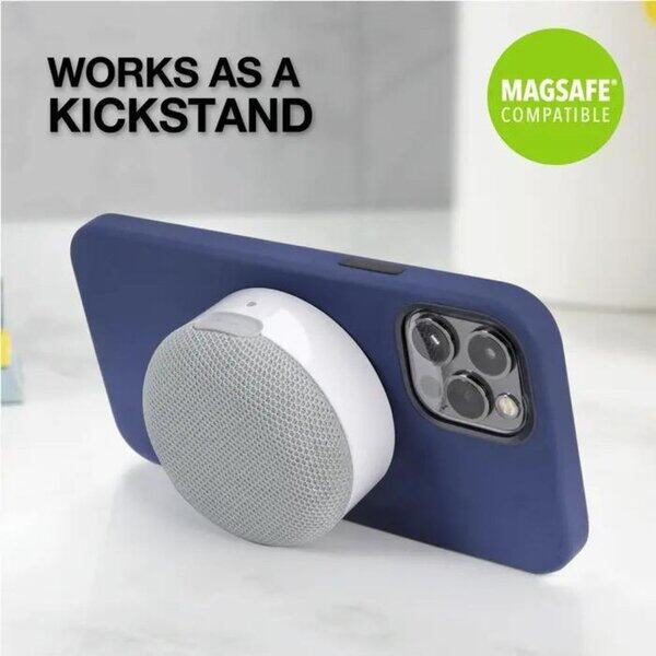Scosche BoomCan Portable Magnetic Wireless Speaker White product photo
