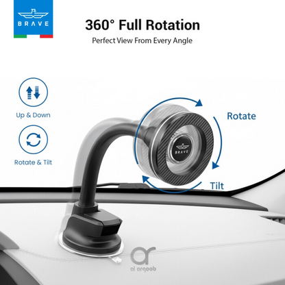 Brave Magnetic Car Phone Holder BHL-57 Black product photo