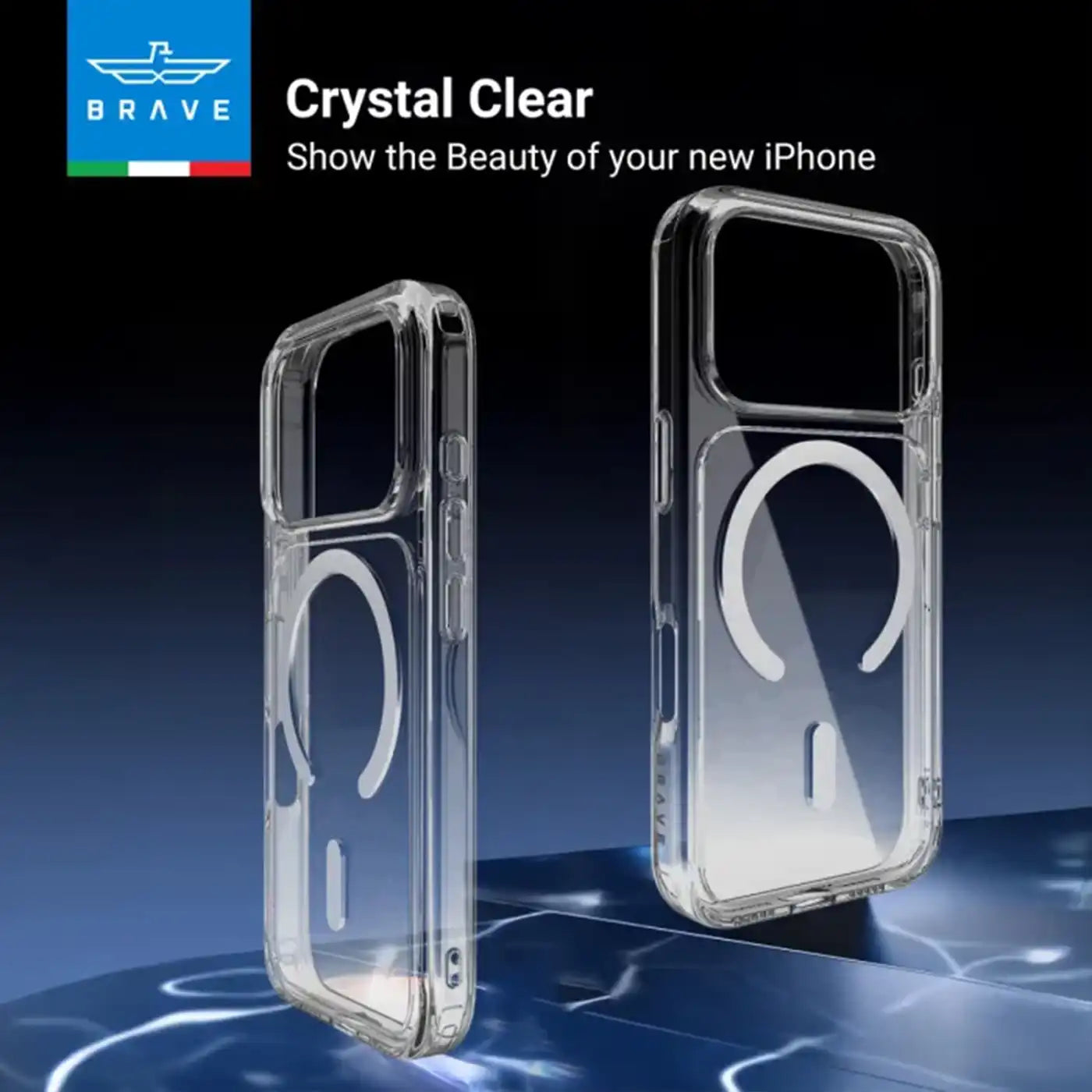 Brave iPhone 17 Pro Max Guard Protective Case - Clear