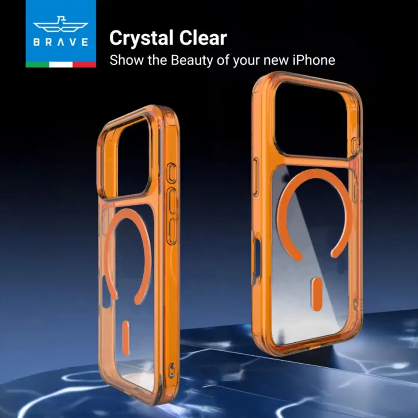 Brave iPhone 17 Pro Guard Protective Case - Orange