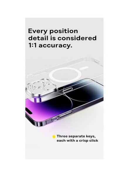 Baseus iPhone 15 Pro Max Lucent Series Magnetic Case- Clear product image