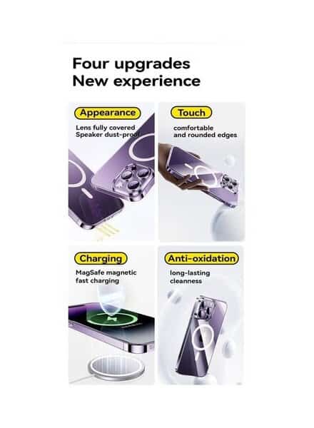 Baseus iPhone 15 Pro Max Lucent Series Magnetic Case- Clear product photo