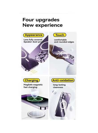 Baseus iPhone 15 Pro Max Lucent Series Magnetic Case- Clear product photo