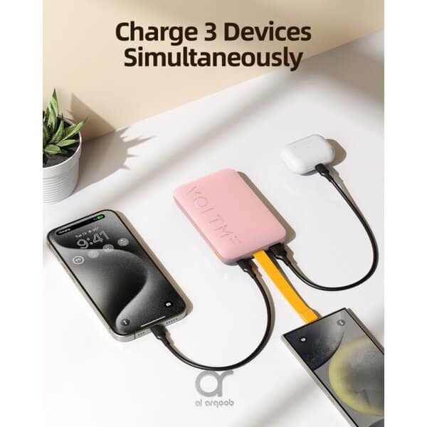 Voltme Hypercore 10K Sling Power Bank 22 5W Output 10 000mAh - Pink