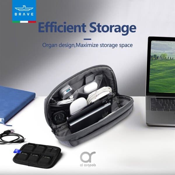 Brave Travel Kit 5-in-1 Tech Pouch Travel Accessories power bank additional product image