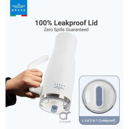 Brave Temp Guard Vacuum Insulated Travel Mug 1200ml - White product photo